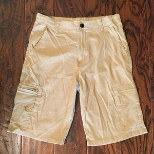 Boys Tan Wrangler shorts